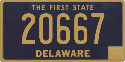 DE license plate 20667