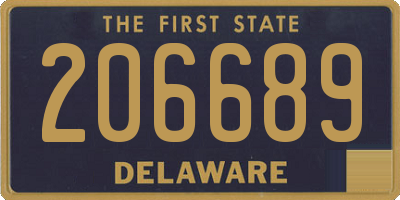 DE license plate 206689