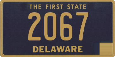 DE license plate 2067