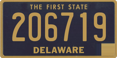DE license plate 206719