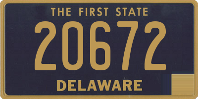 DE license plate 20672