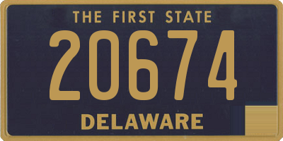 DE license plate 20674