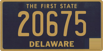 DE license plate 20675