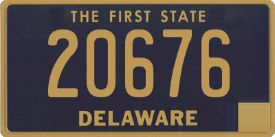 DE license plate 20676