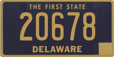 DE license plate 20678