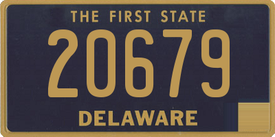 DE license plate 20679