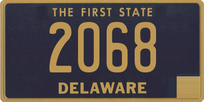 DE license plate 2068