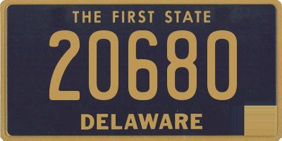 DE license plate 20680