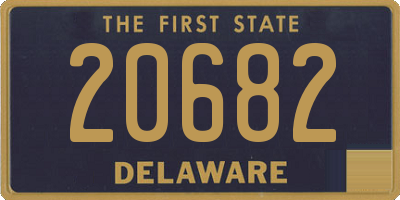 DE license plate 20682