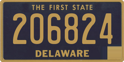 DE license plate 206824