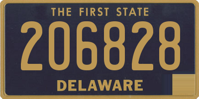 DE license plate 206828