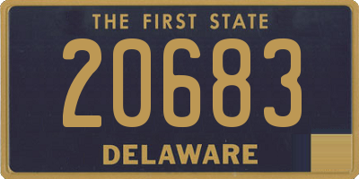 DE license plate 20683