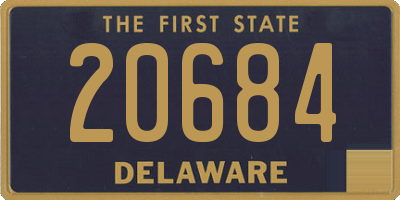 DE license plate 20684