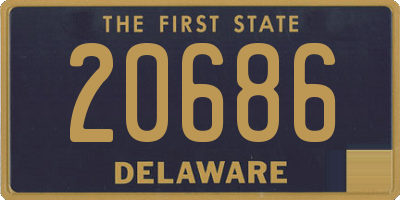 DE license plate 20686