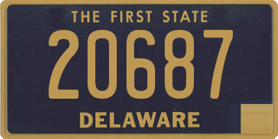 DE license plate 20687