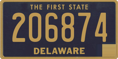 DE license plate 206874