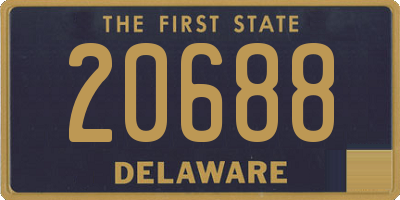 DE license plate 20688