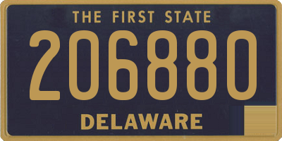 DE license plate 206880