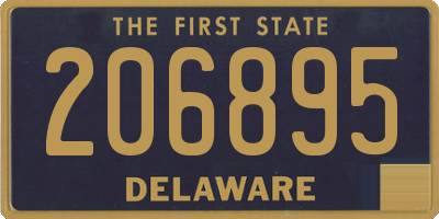 DE license plate 206895