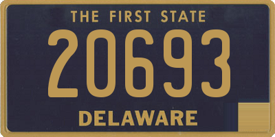 DE license plate 20693