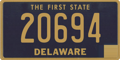 DE license plate 20694