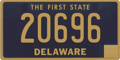 DE license plate 20696