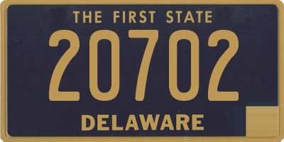 DE license plate 20702