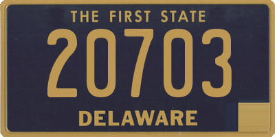 DE license plate 20703