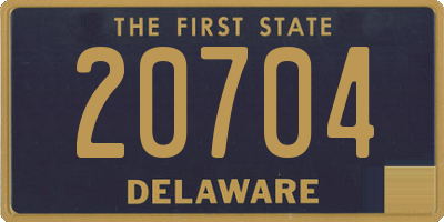 DE license plate 20704