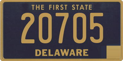 DE license plate 20705