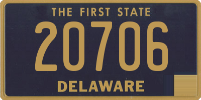 DE license plate 20706