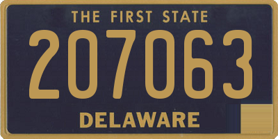 DE license plate 207063
