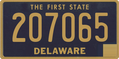DE license plate 207065