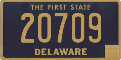 DE license plate 20709