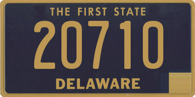 DE license plate 20710