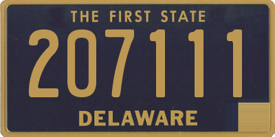 DE license plate 207111