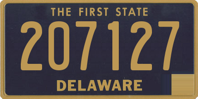 DE license plate 207127