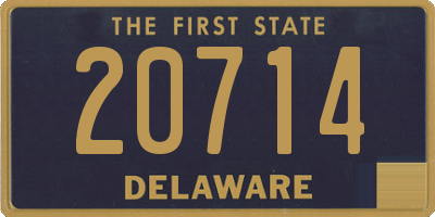 DE license plate 20714