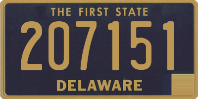 DE license plate 207151