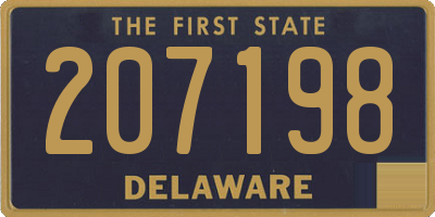 DE license plate 207198