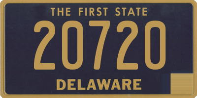 DE license plate 20720