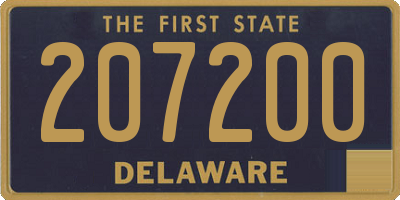 DE license plate 207200