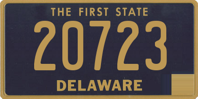 DE license plate 20723