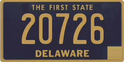 DE license plate 20726