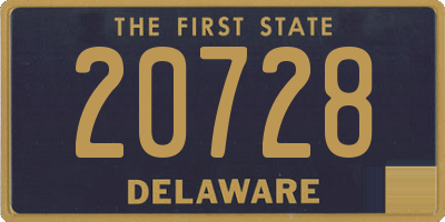 DE license plate 20728