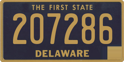 DE license plate 207286