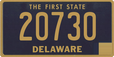 DE license plate 20730