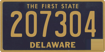 DE license plate 207304