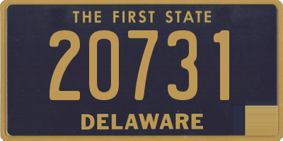 DE license plate 20731