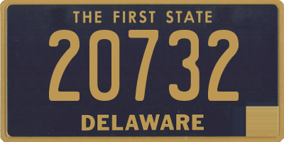 DE license plate 20732